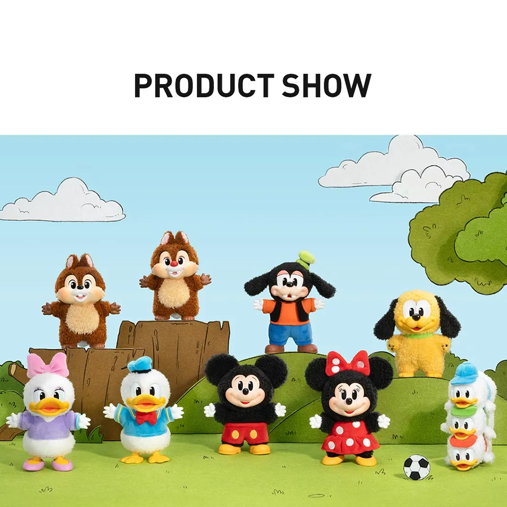 POPMART MickeyFamily ミニー プルート デージー POPMART Mickey Family Cute Together Keychain Series Figures