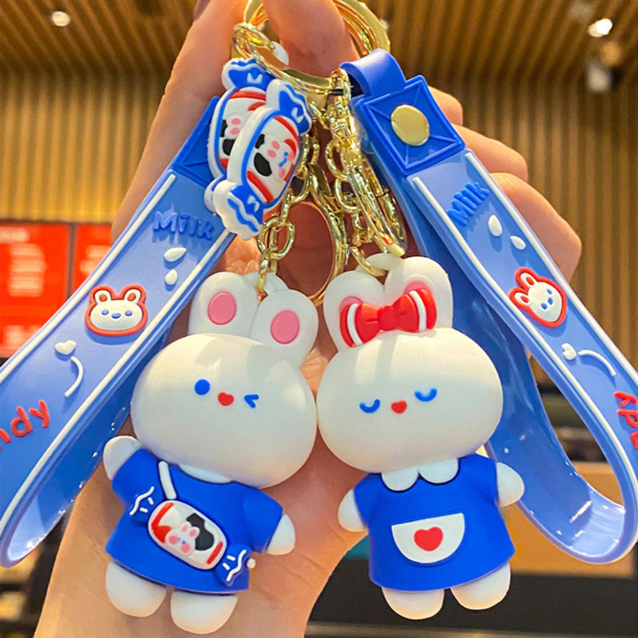 White Rabbit Creamy Candy Keychain