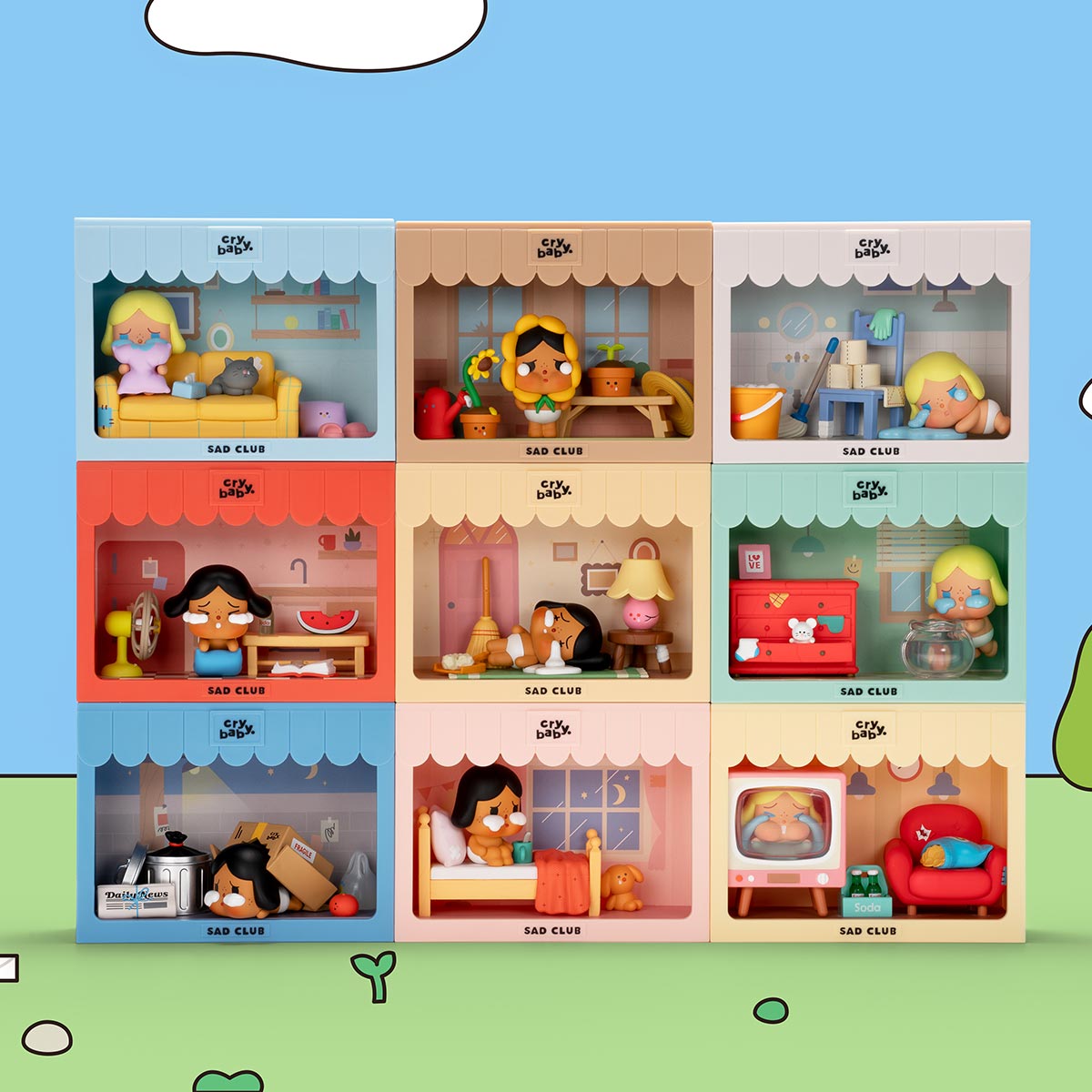 POP MART CRYBABY Sad Club Series Scene Sets Blind Box – LAMOUR