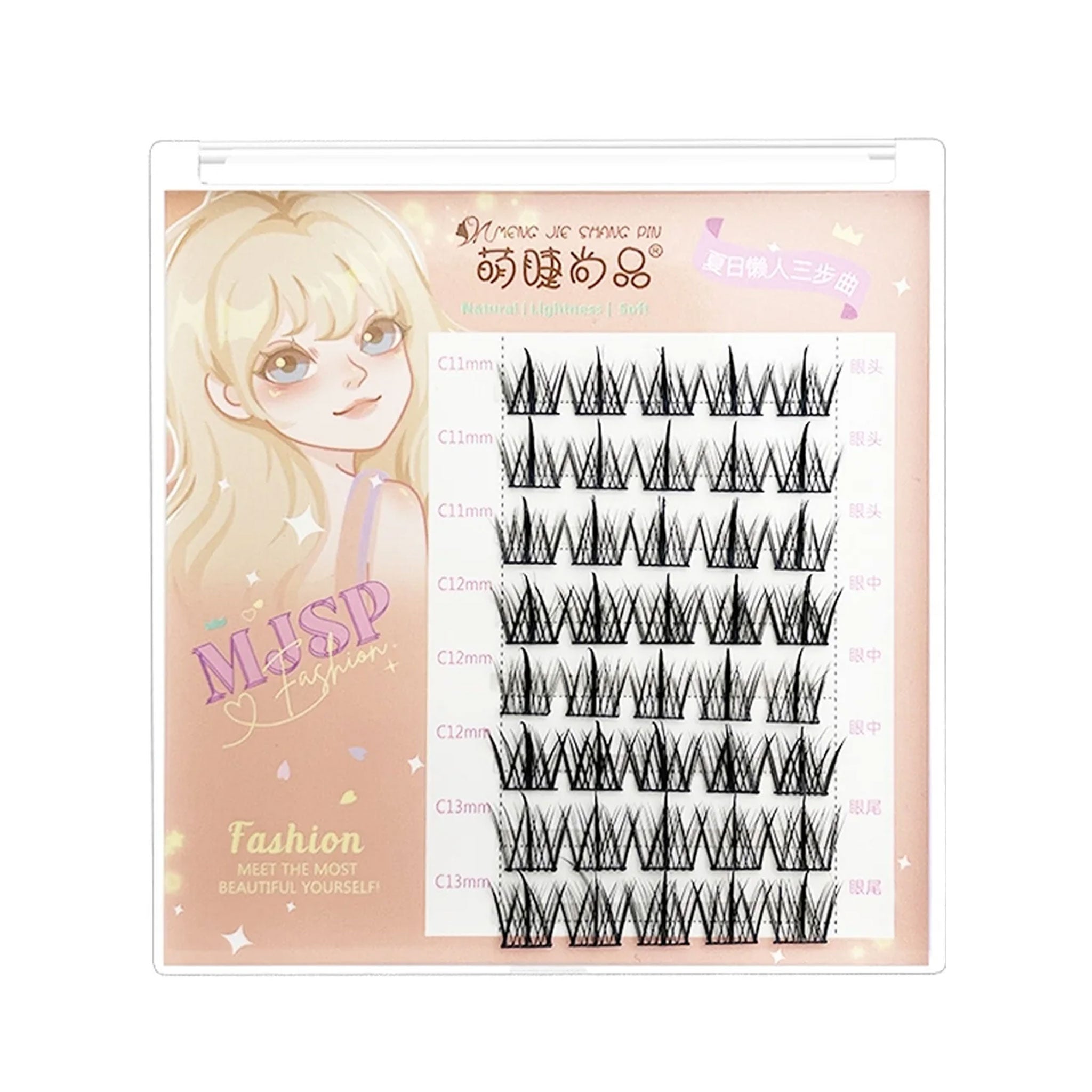 MJSP 萌睫尚品 恶魔漫画眼假睫毛 8排混合