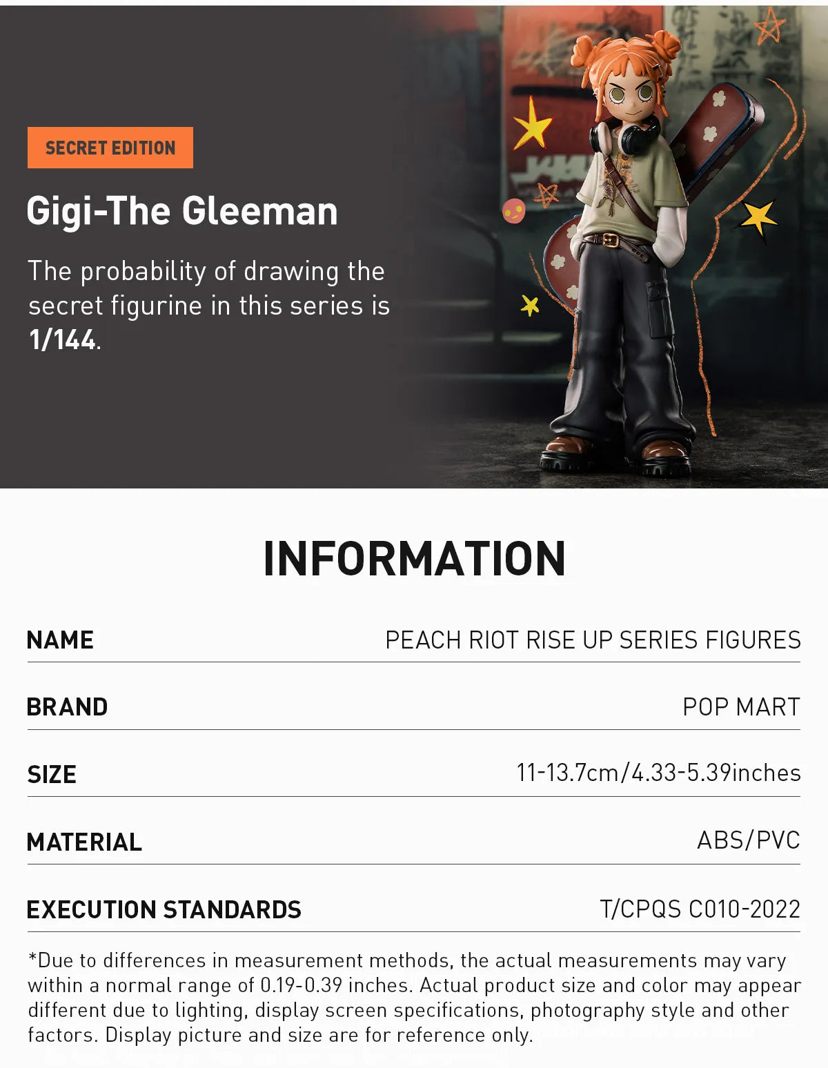 POP MART Peach Riot Rise Up Series Figures Blind box