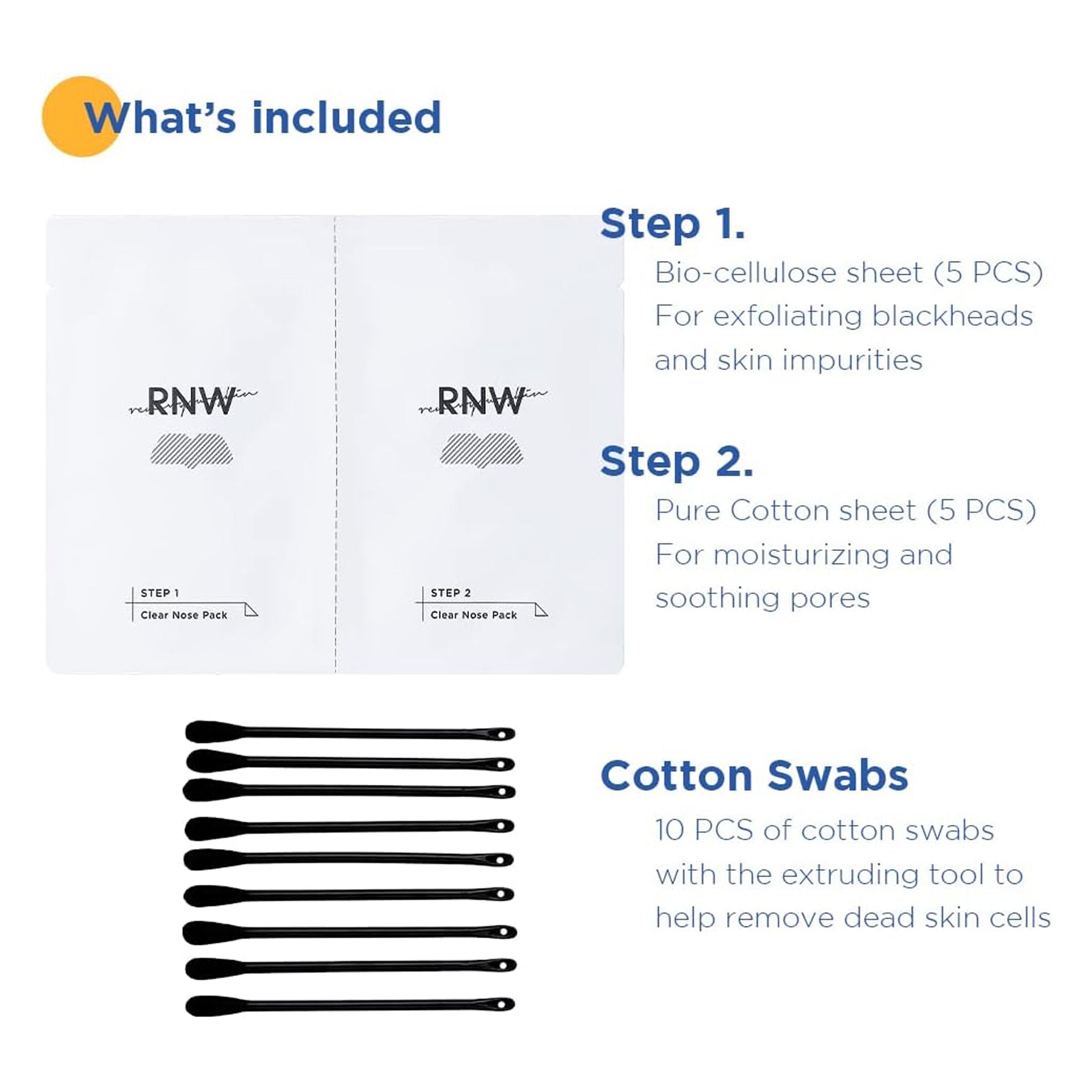 RNW 2-Step Clear Nose Pack Set