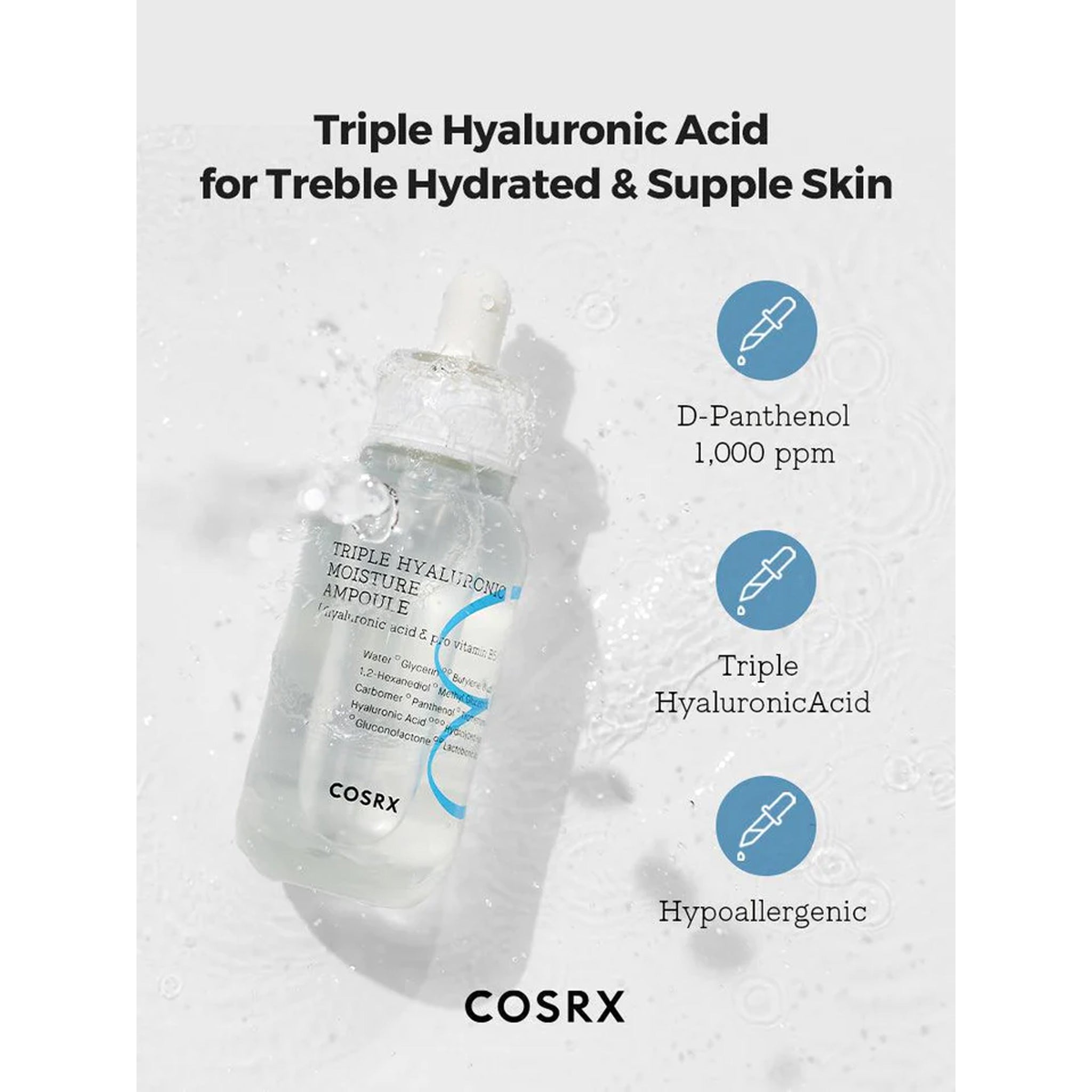COSRX Hydrium Triple Hyaluronic Moisture Ampoule 40ml