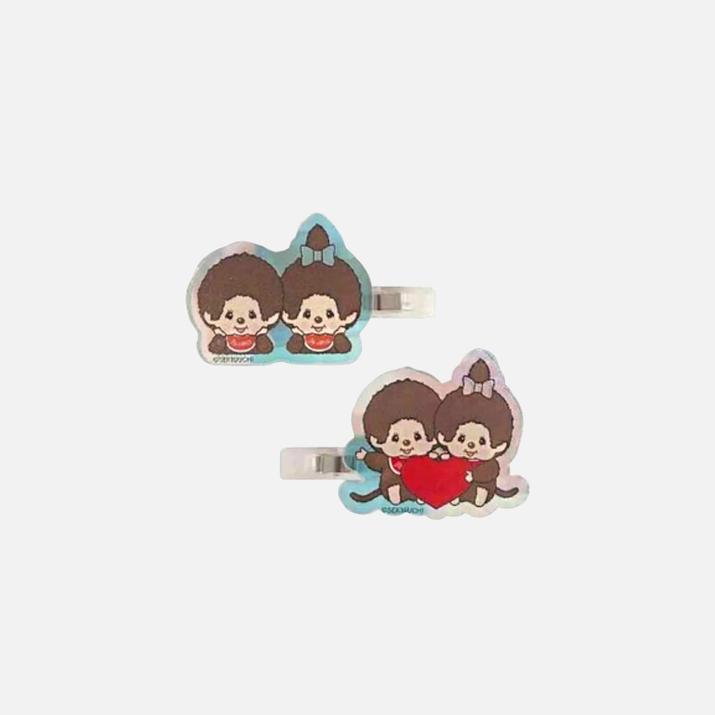 Monchhichi Acrylic Hair Clip Set 2 pcs