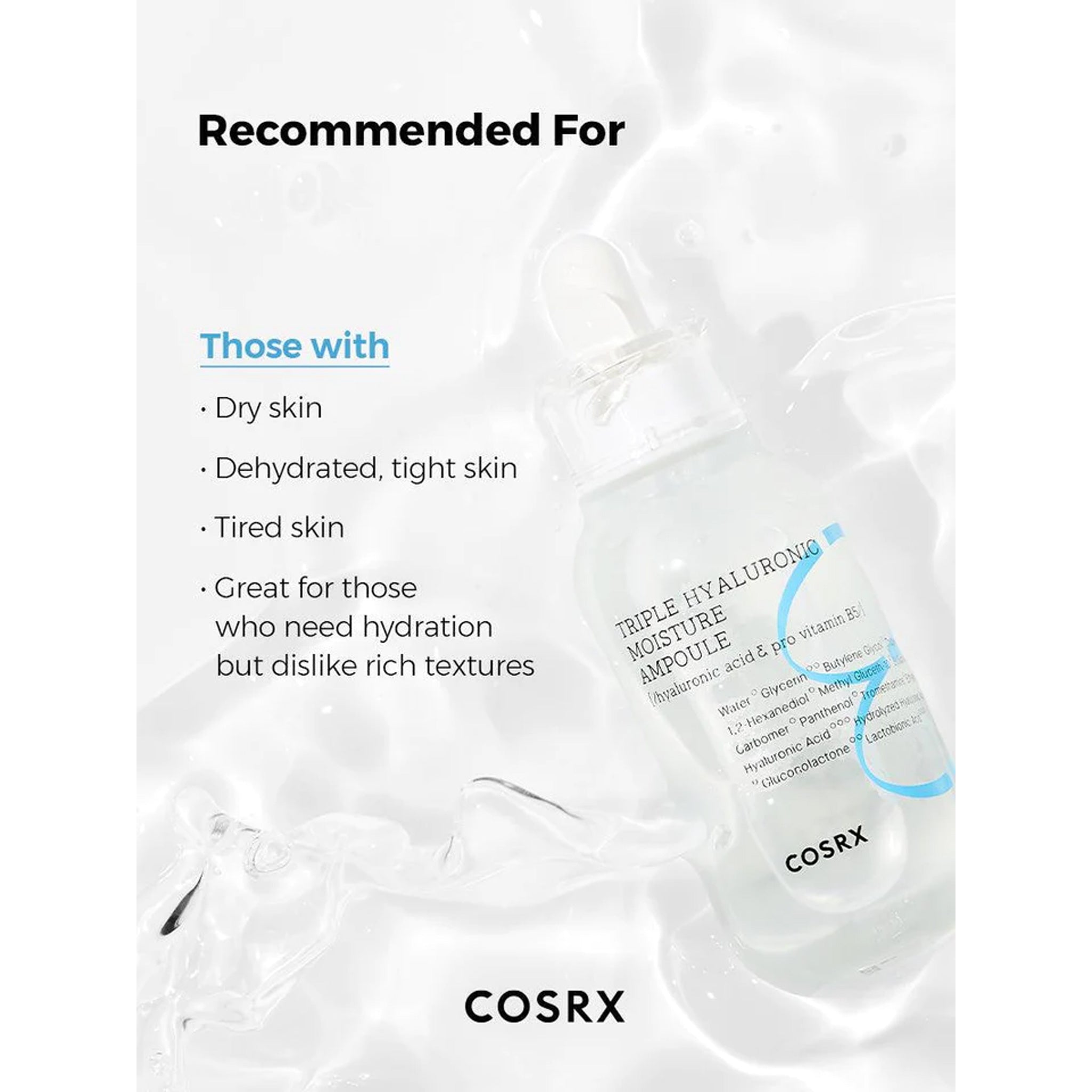 COSRX Hydrium Triple Hyaluronic Moisture Ampoule 40ml