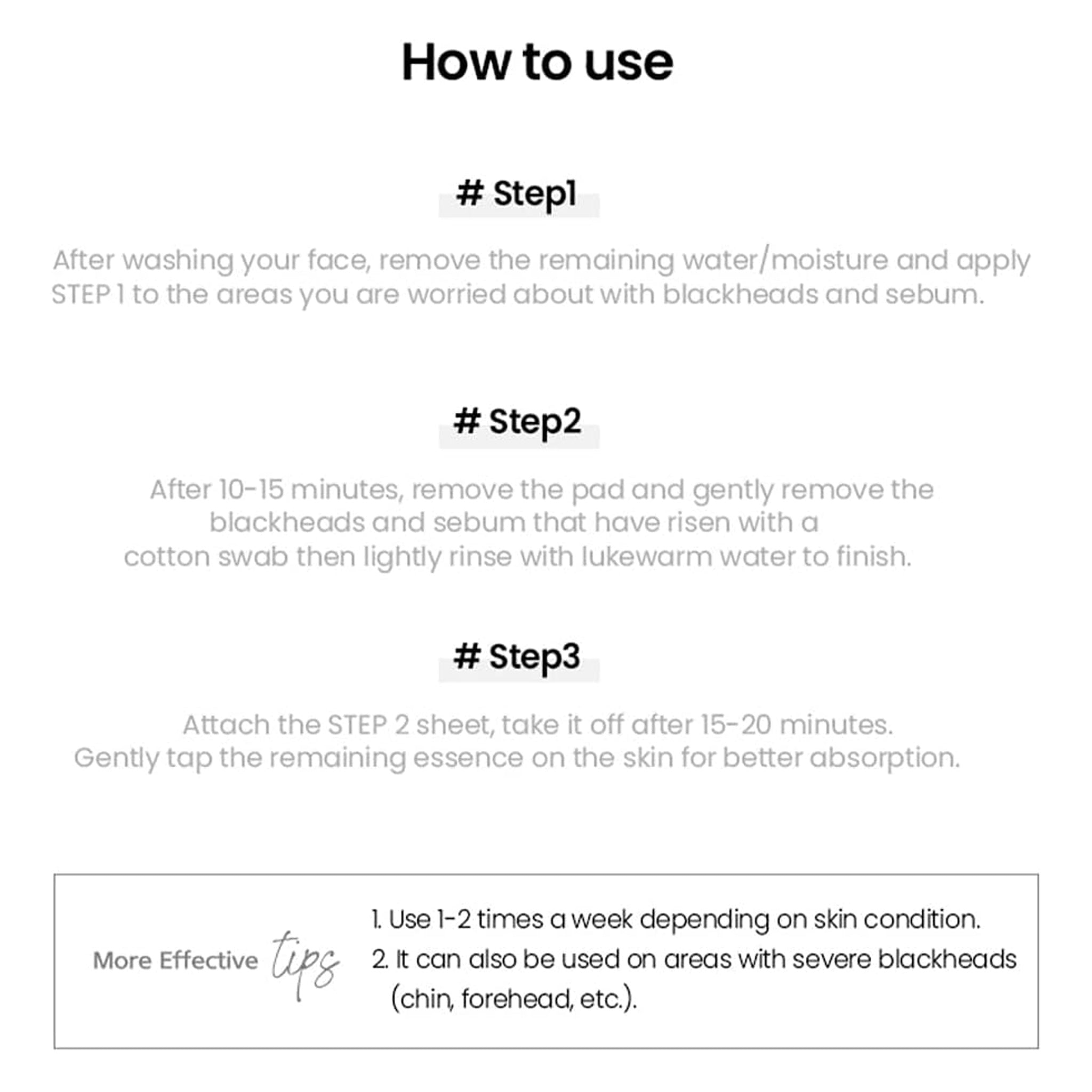RNW 2-Step Clear Nose Pack Set