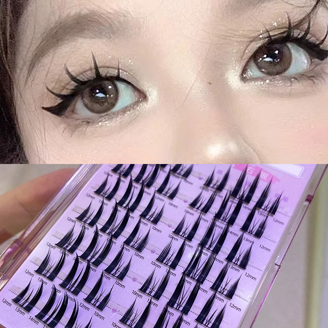 MJSP Cat Eye Volumizing Eyelashes Extensions 1box