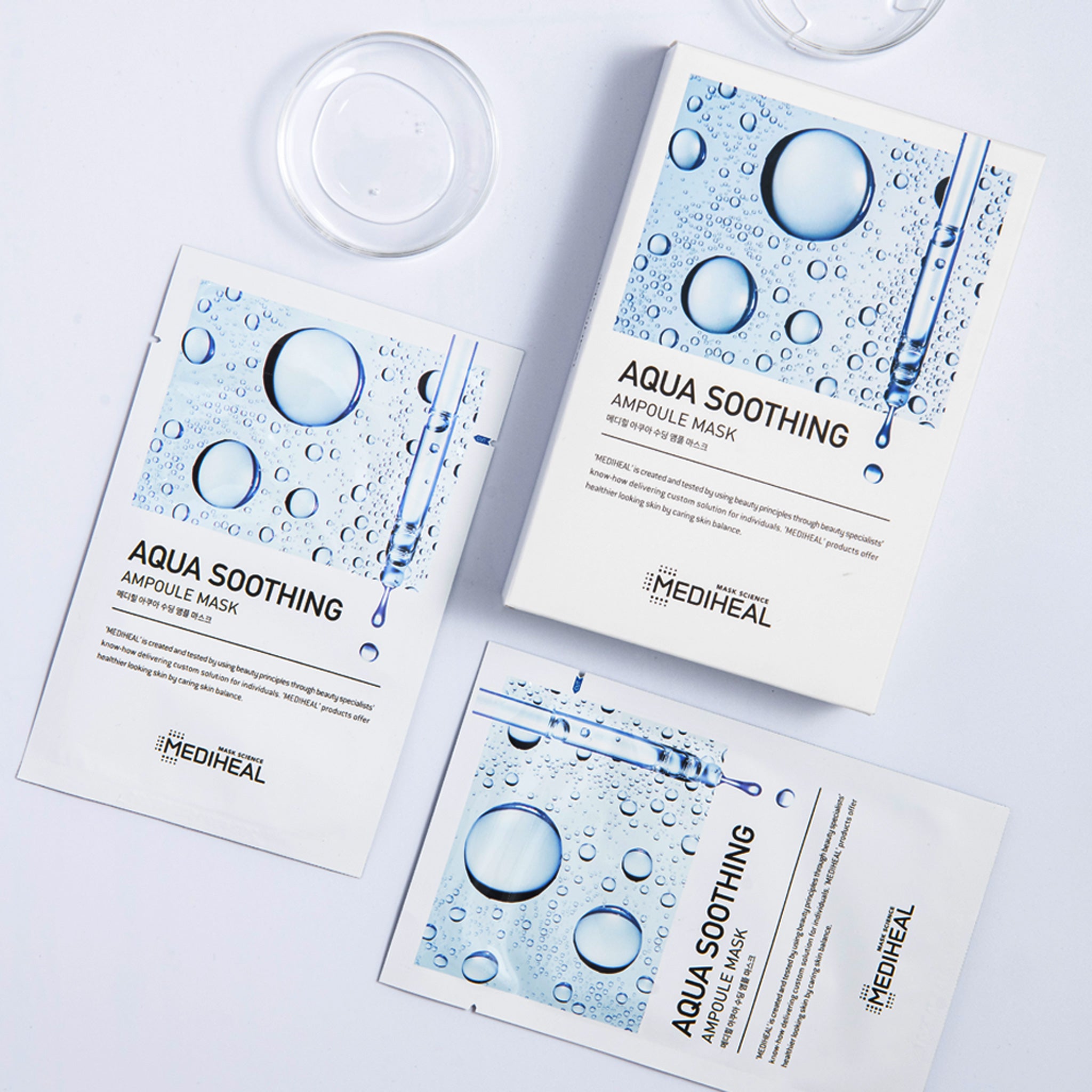 MEDIHEAL Aqua Soothing Ampoule Mask 10 pcs
