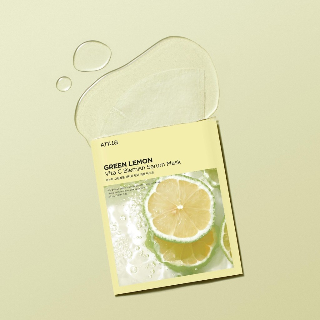 Anua Green Lemon Serum Mask 10 pcs