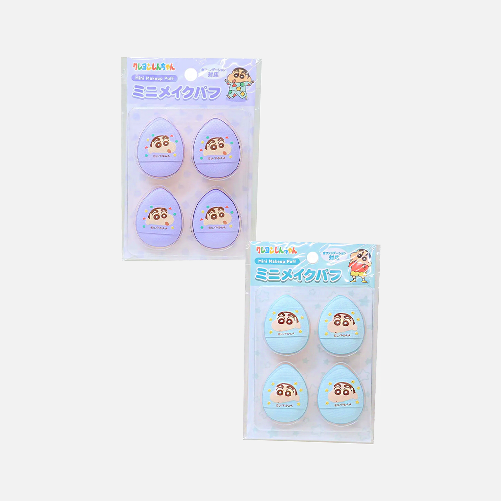 Aiplanning Crayon Shin-chan Finger Type Mini Makeup Puff Set Shinnosuke Nohara 4 pcs
