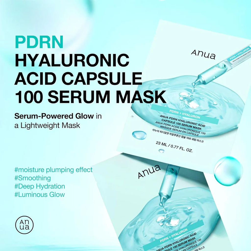 Anua PDRN Hyaluronic Acid Capsule 100 Serum Mask 23 ml