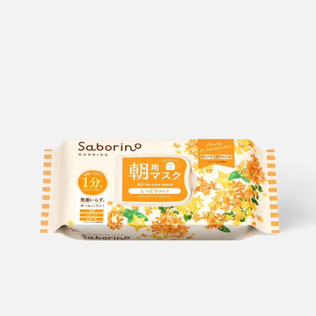 BCL Saborino Golden Osmanthus Osmanthus Morning Mask 30 pcs