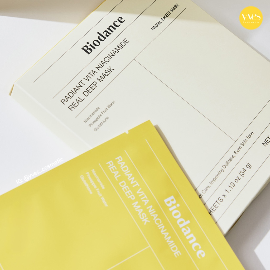 Biodance Radiant Niacinamide Real Deep Mask 4 pcs