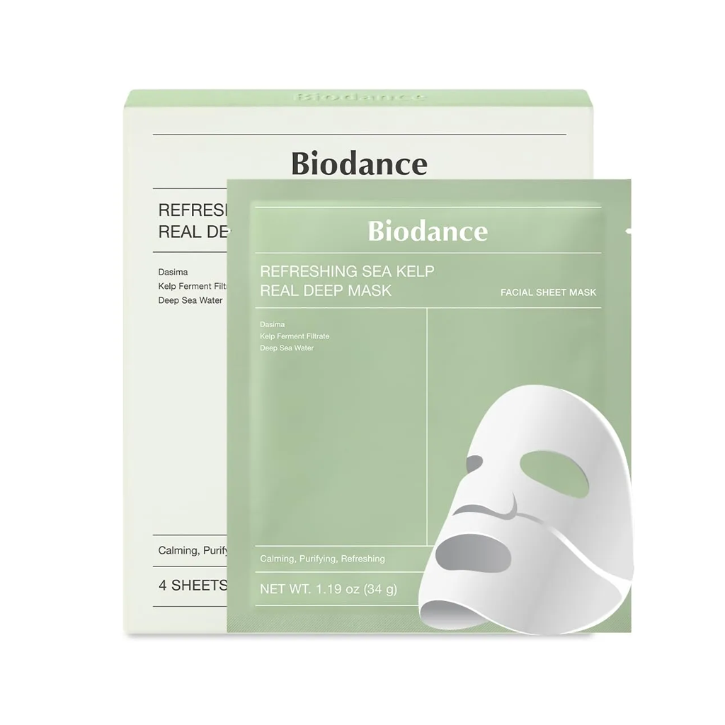 Biodance Refreshing Sea Kelp Real Deep Mask 4 pcs