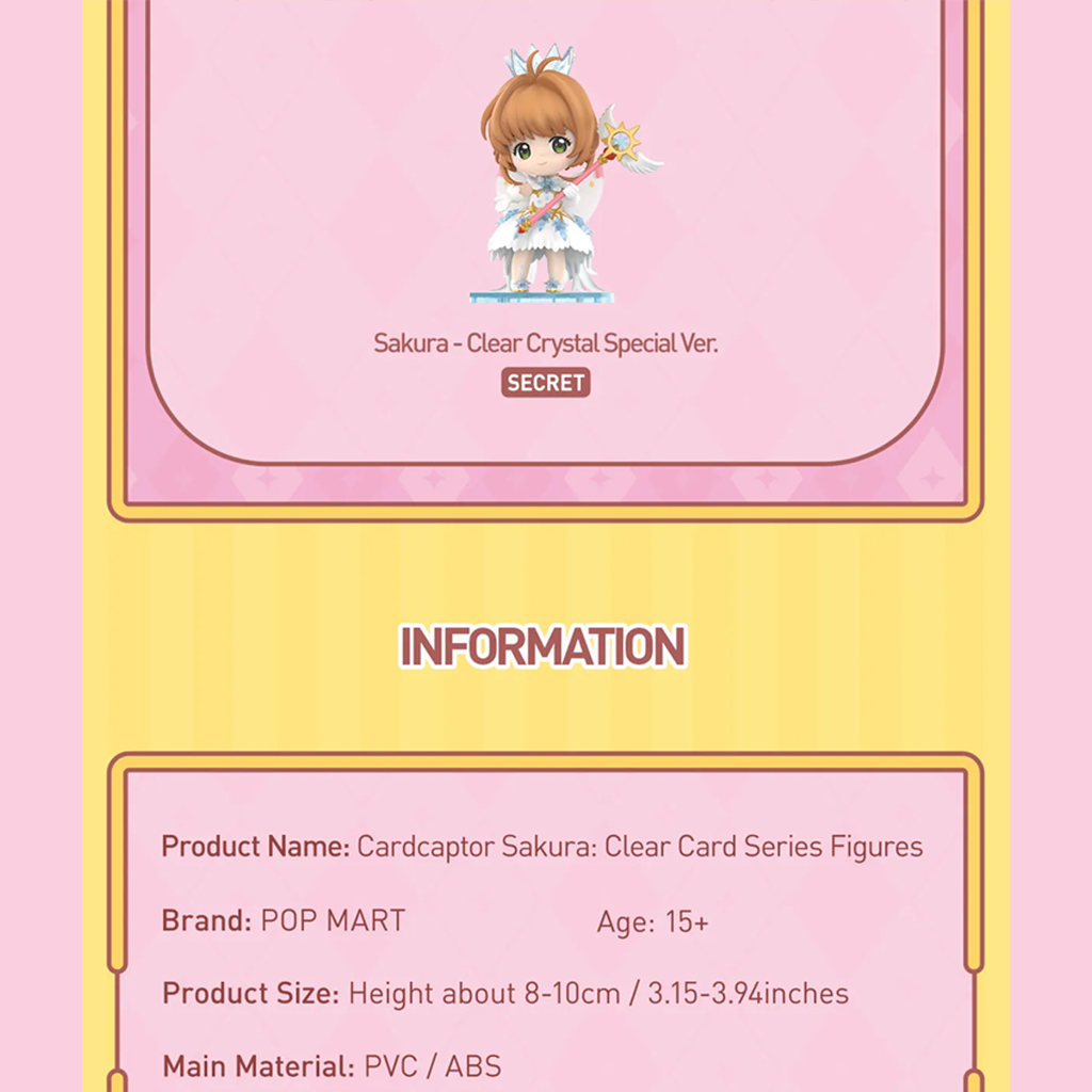 POP MART Cardcaptor Sakura: Clear Card Series Figures Blind Box