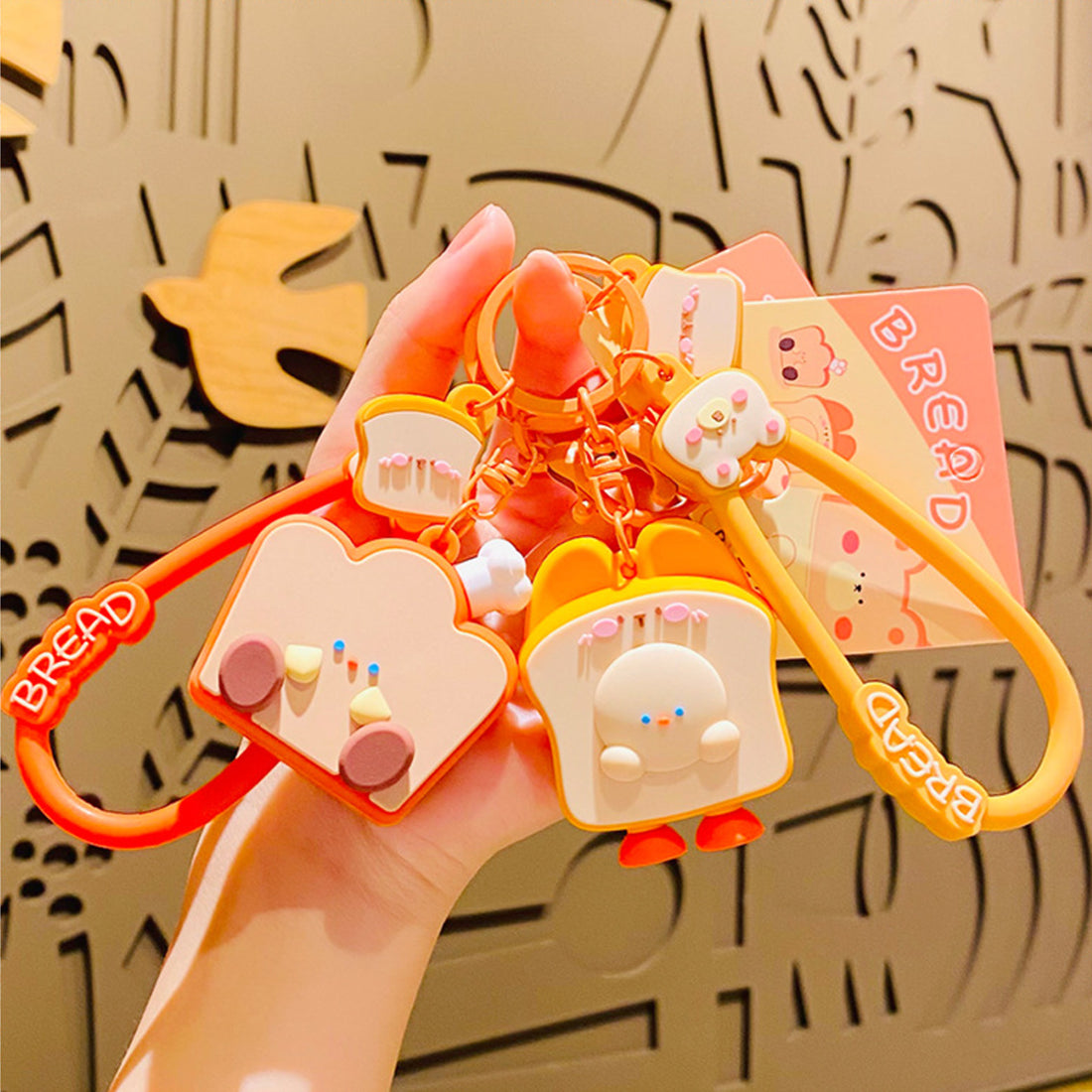 Cute Bread Keychain