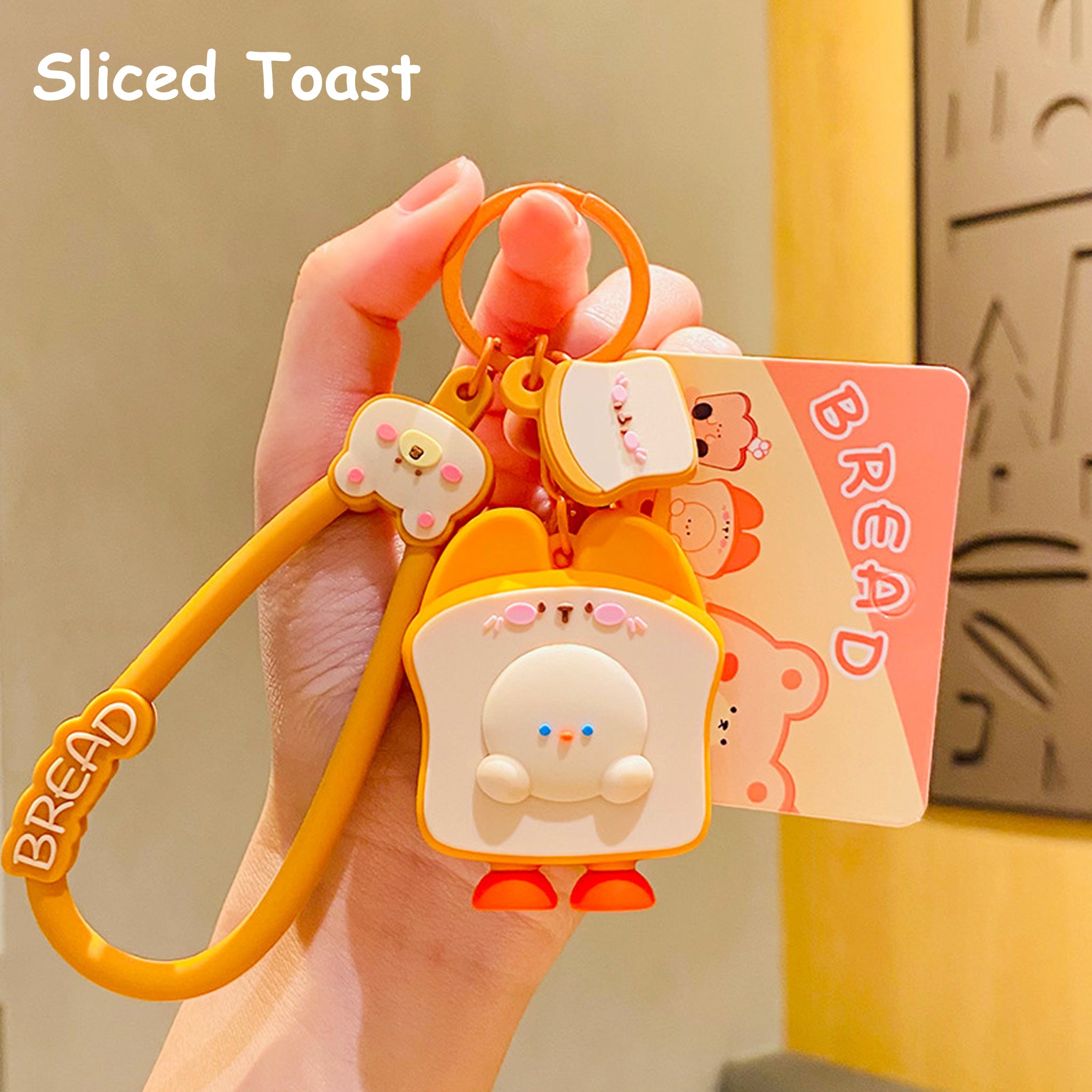 Cute Bread Keychain