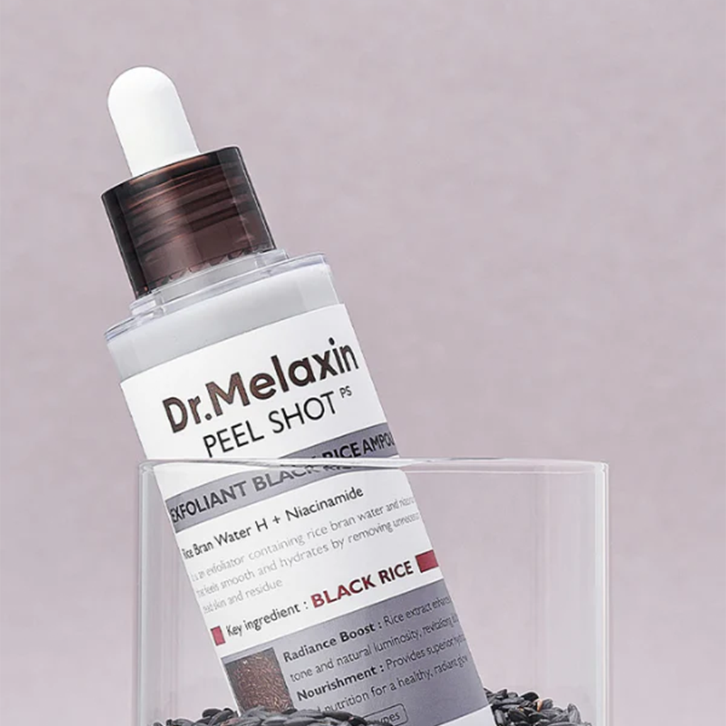 DR MELAXIN Peel Shot Exfoliant Black Rice Ampoule 80ml