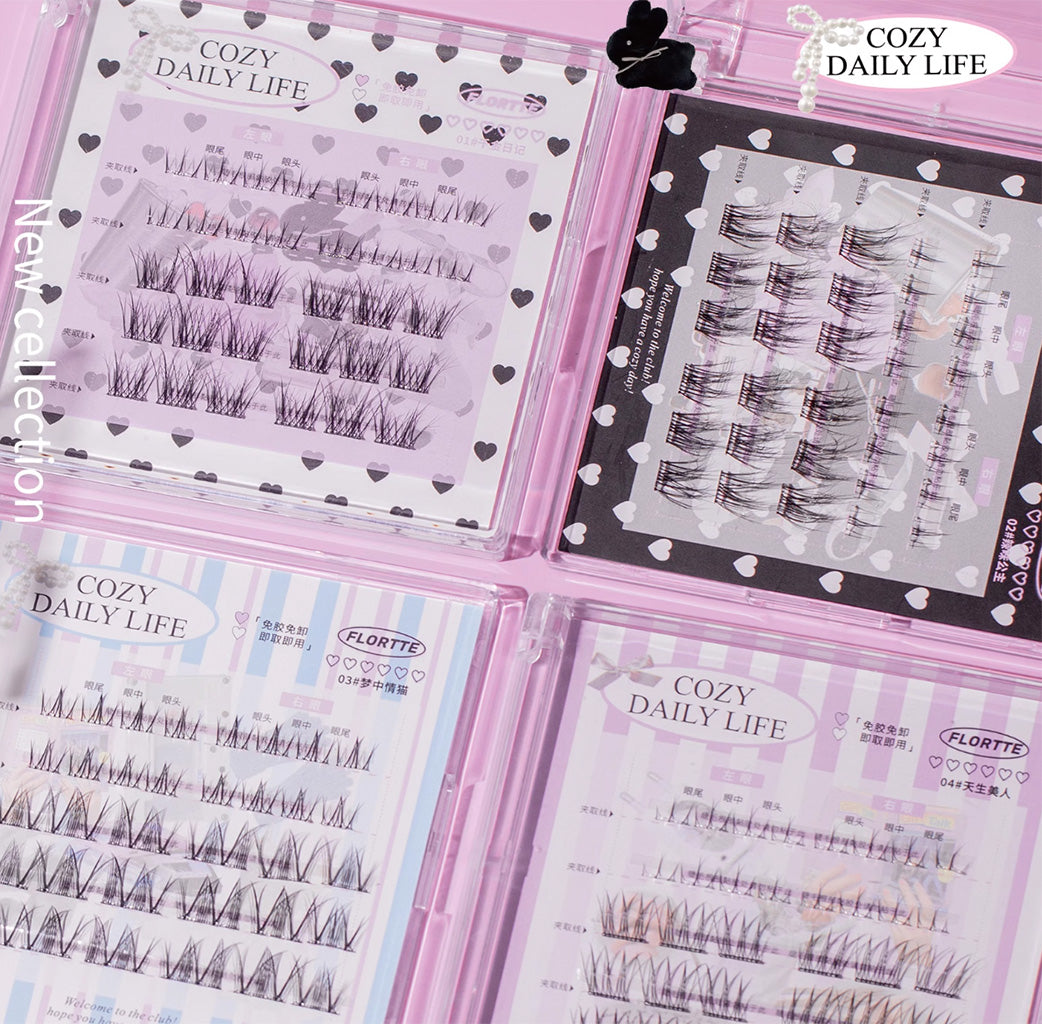 t provide a simple, mess-free alternative to traditional false lashes with their self-adhesive design. These lightweight lashes are crafted for a natural, everyday look that enhances your eyes with a soft lift, ideal for any occasion.