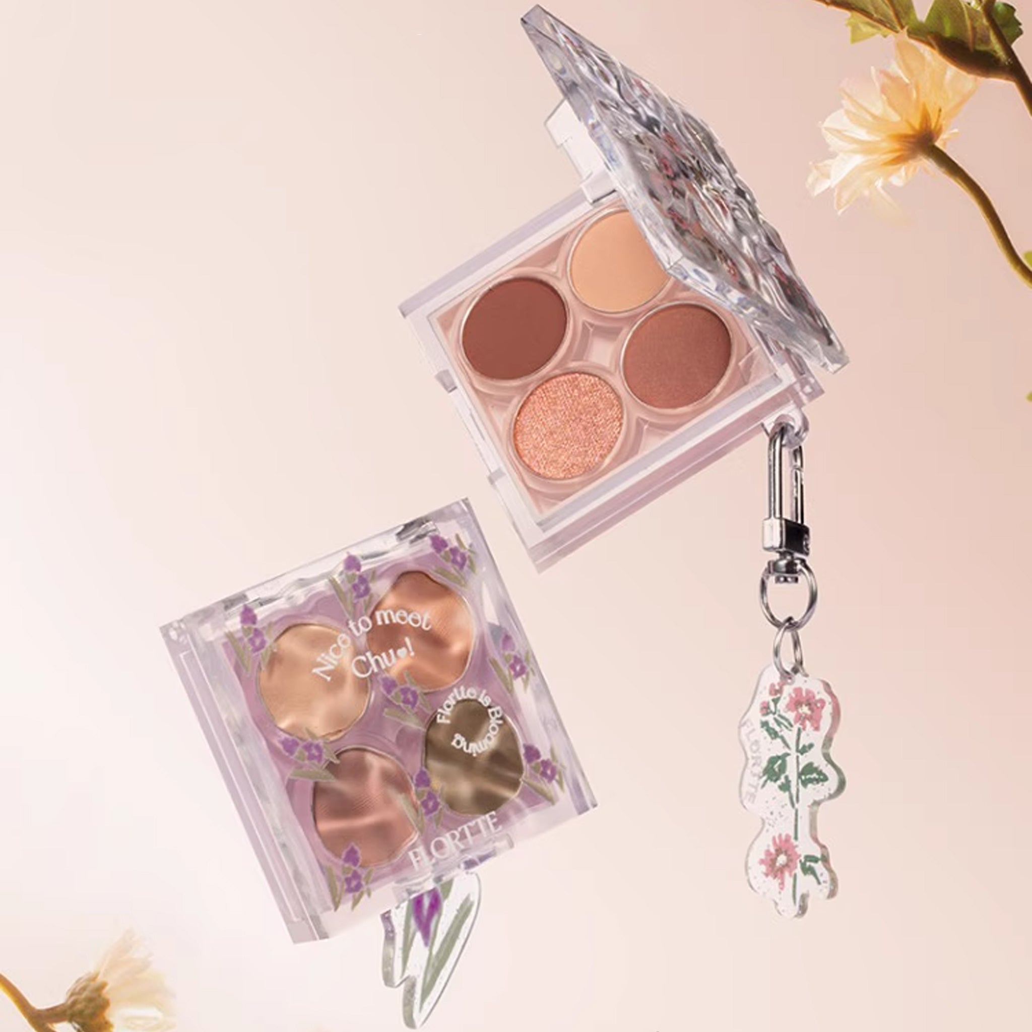 FLORTTE Nice to Meet Chu 4-color Eyeshadow Palette