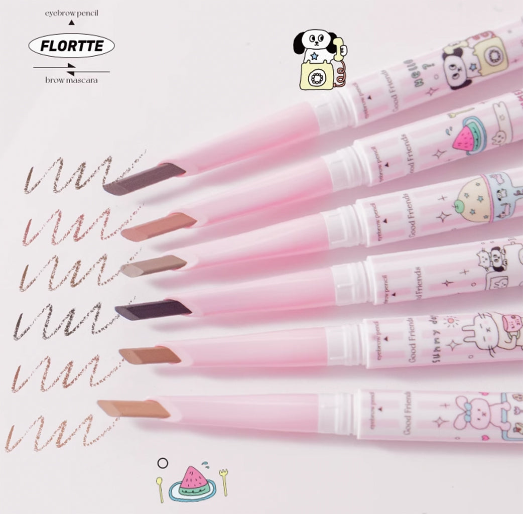 FLORTTE Good Friends Club Eyebrow Pencil & Brow Mascara 1 g