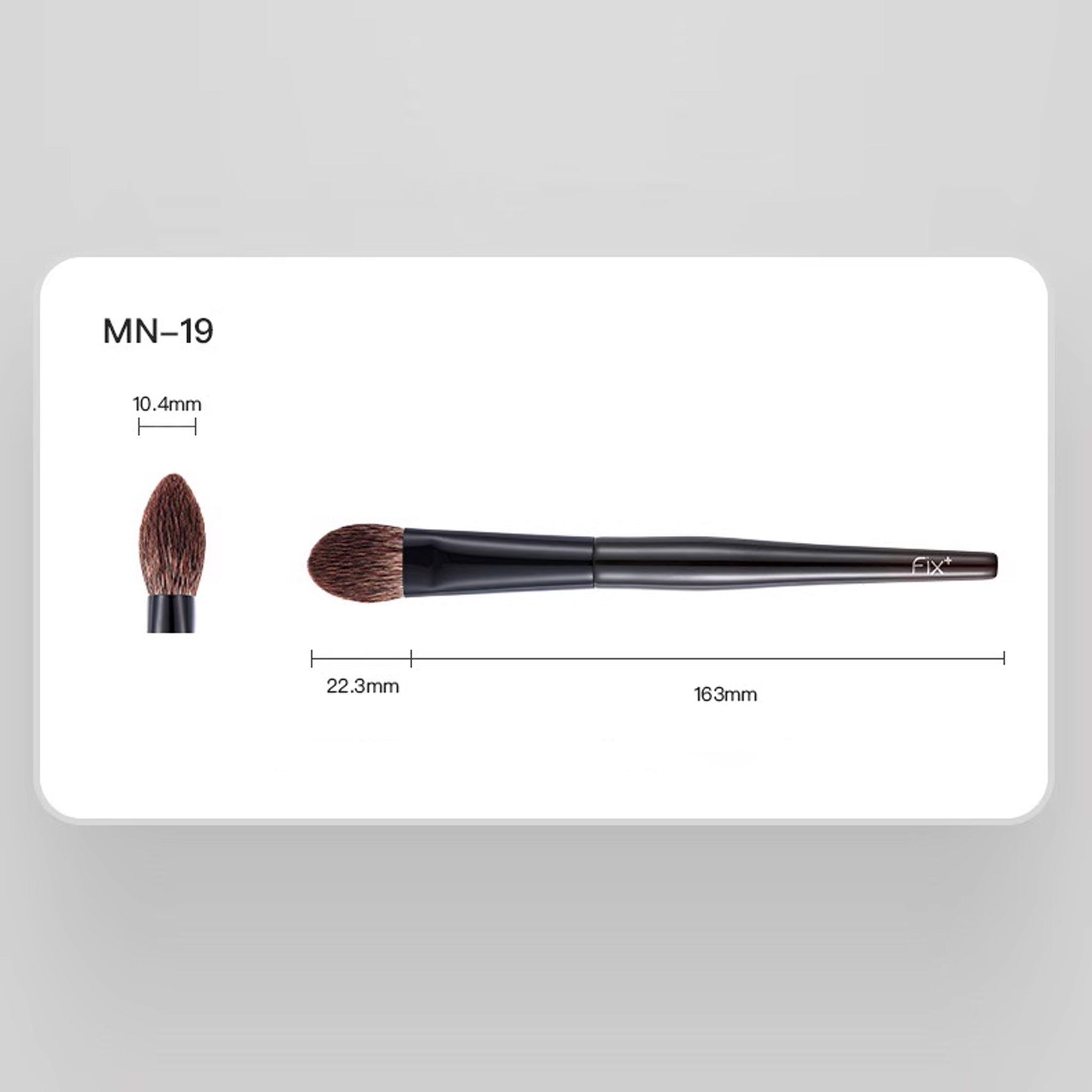 FiX Wool Heart Brush for Highlighter and Blush MN-19