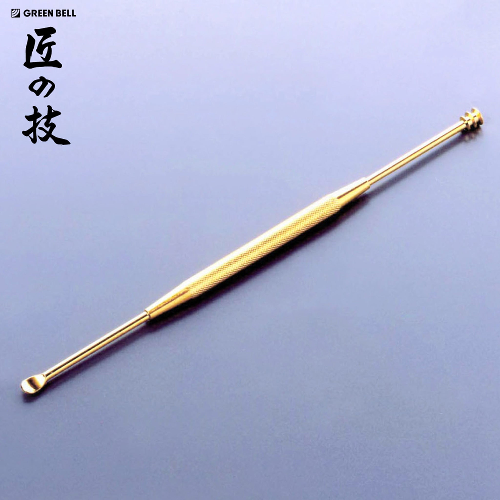 GREEN BELL Two-way Gold Ear Pick Cleaning Scraper