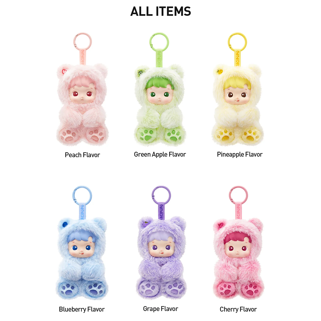 HACIPUPU Gummy Bear Series-Vinyl Plush Pendant Blind Box