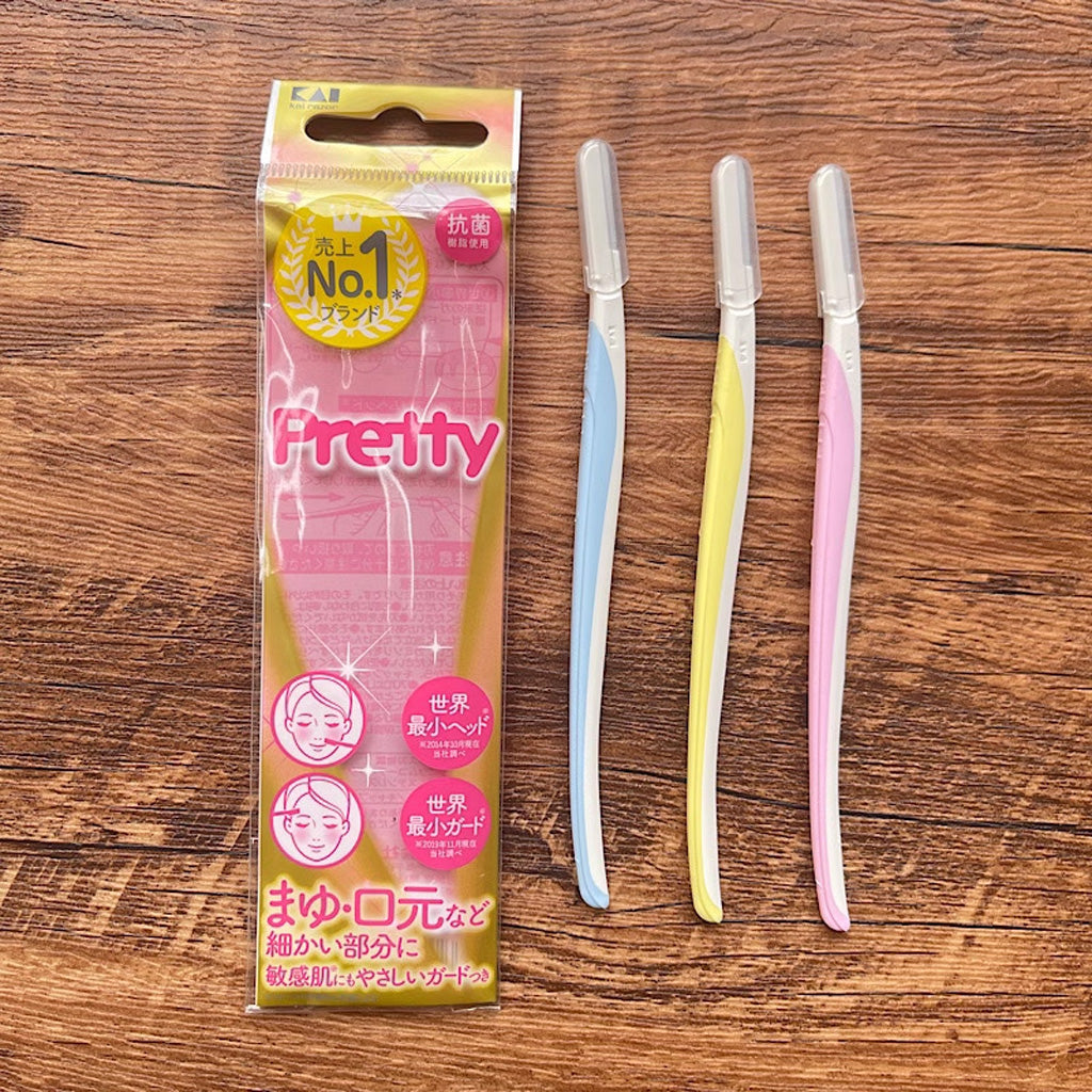 KAI Pretty Safety Razor For Sensitive Skin Large 3 pcs