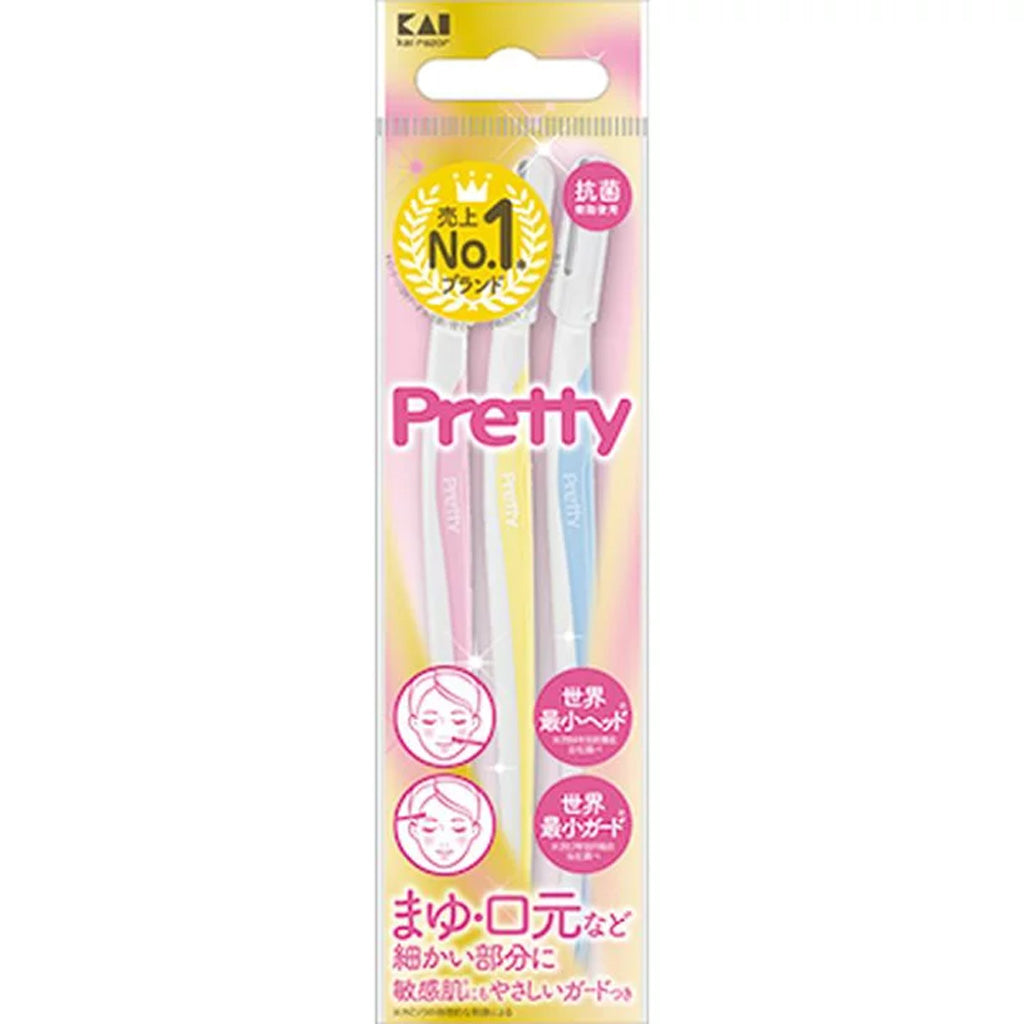 KAI Pretty Safety Razor For Sensitive Skin Large 3 pcs