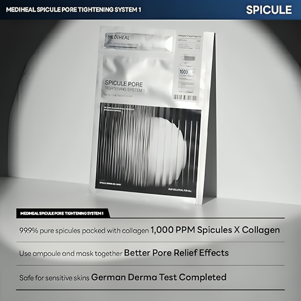 MEDIHEAL Spicule Pore Tightening System 1 Mask 4 pcs