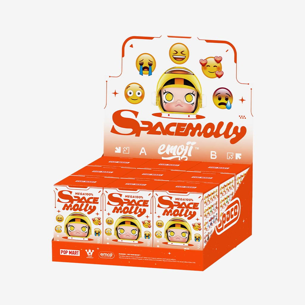 POP MART MEGA SPACE MOLLY 100% × emoji Series Blind Box