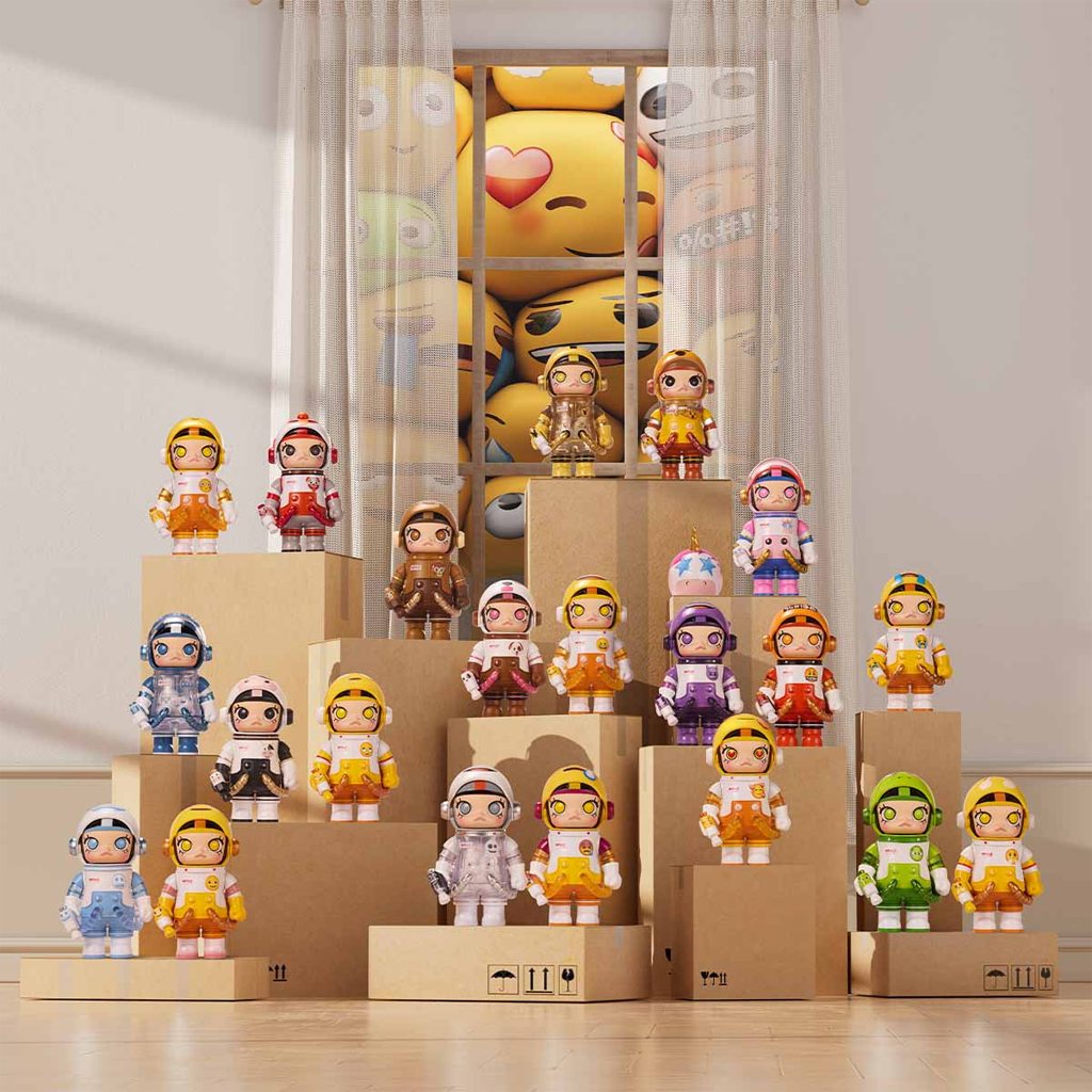 POP MART MEGA SPACE MOLLY 100% × emoji Series Blind Box