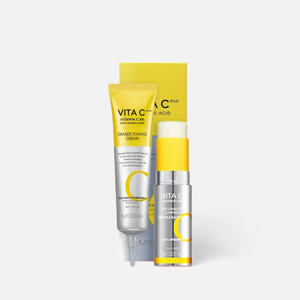 MISSHA 维他命面霜 & 弹力安瓶精华膏 套装