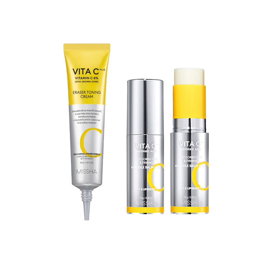 MISSHA 维他命面霜 & 弹力安瓶精华膏 套装