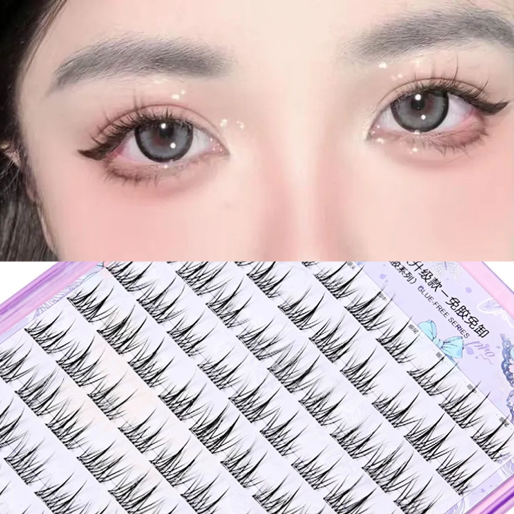 MJSP Glue-Free Peach Blossom False Eyelashes 10 Rows