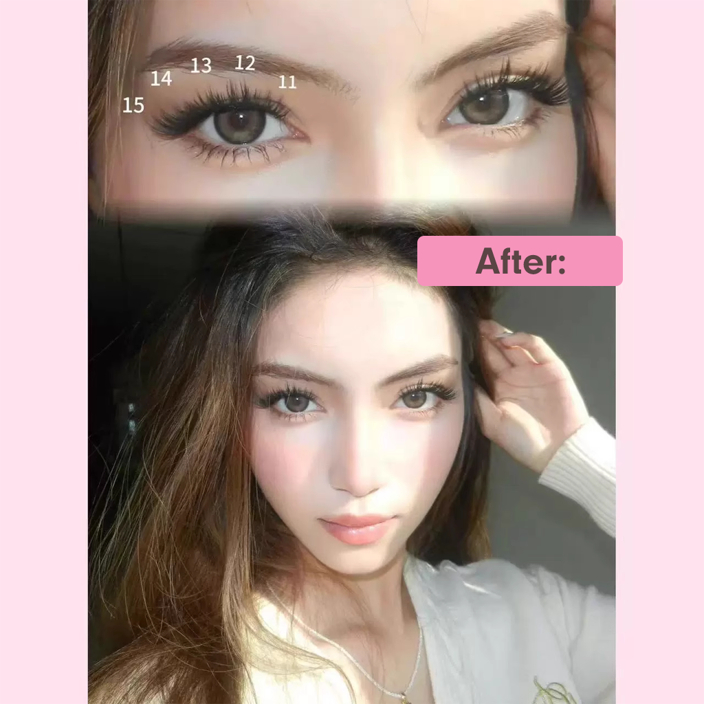 NANALASHES新品「婴儿弯」J翘单簇假睫毛 60 片