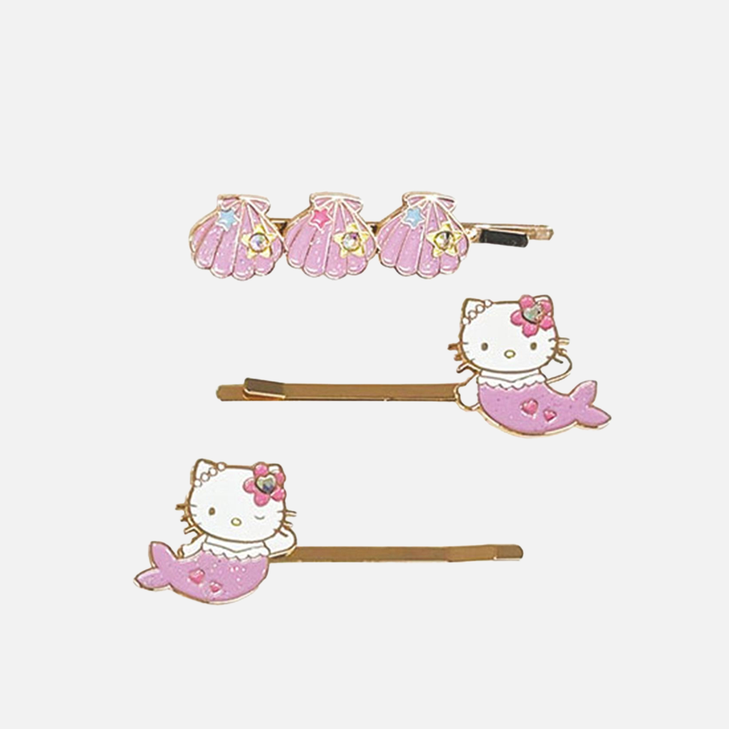 NIC Sanrio Hello Kitty Hairpin Set Mermaid 3 pcs