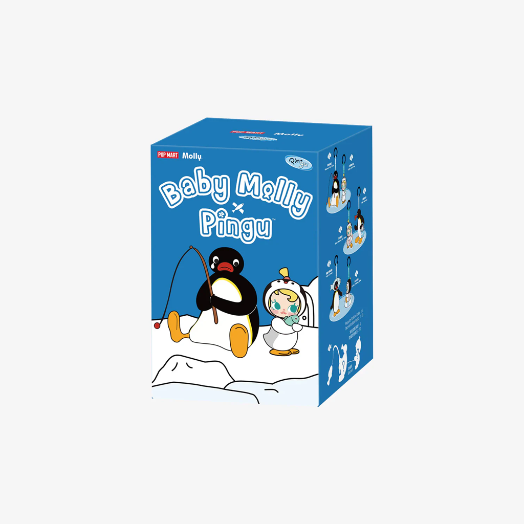 POP MART Baby Molly × Pingu Happy Fishing Series-Vinyl Plush Pendant Blind Box