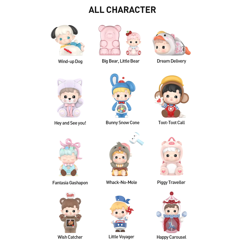 POP MART HACIPUPU Rolling Time Machine Series Figures Blind Box