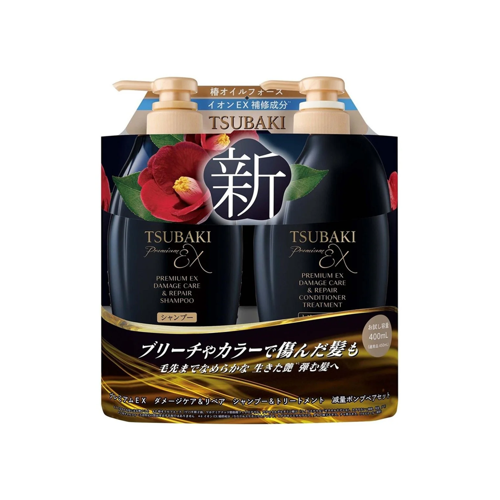 SHIDEIDO 资生堂 TSUBAKI Premium EX 损伤修护护发套装 450 ml*2