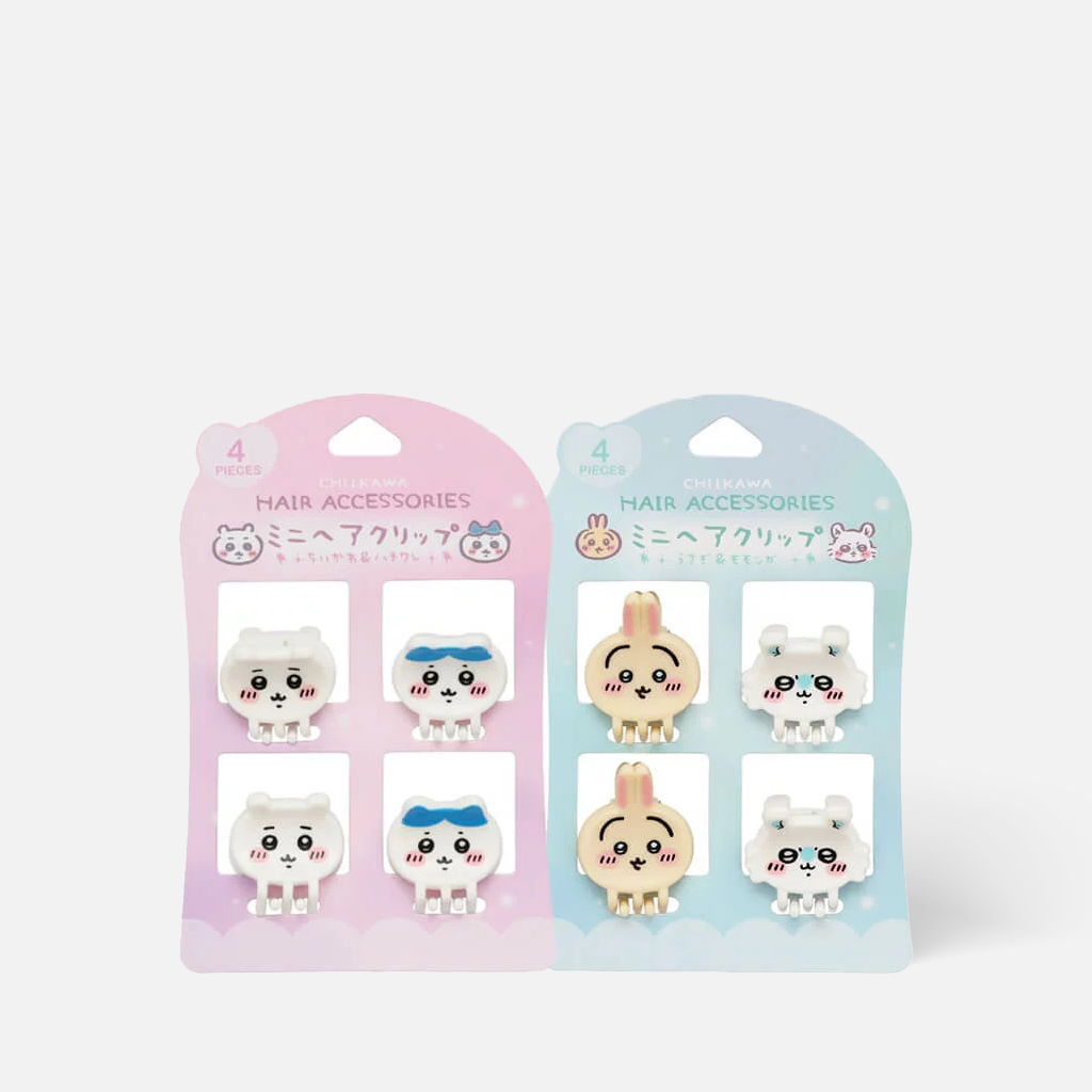 SHOBIDO Chiikawa Mini Hair Claw Clip Set 4 pcs