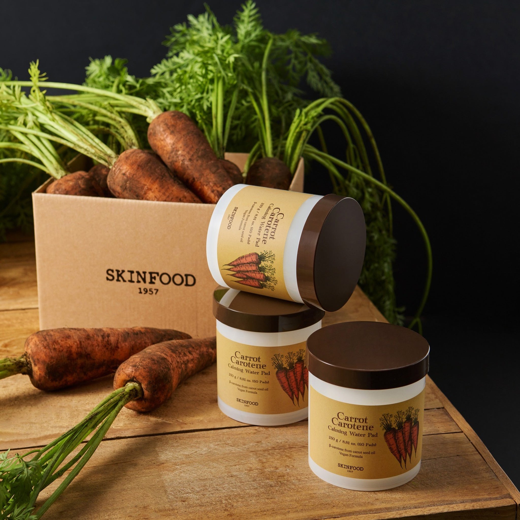 SKINFOOD Carrot Carotene Calming Water Pad 60 pads