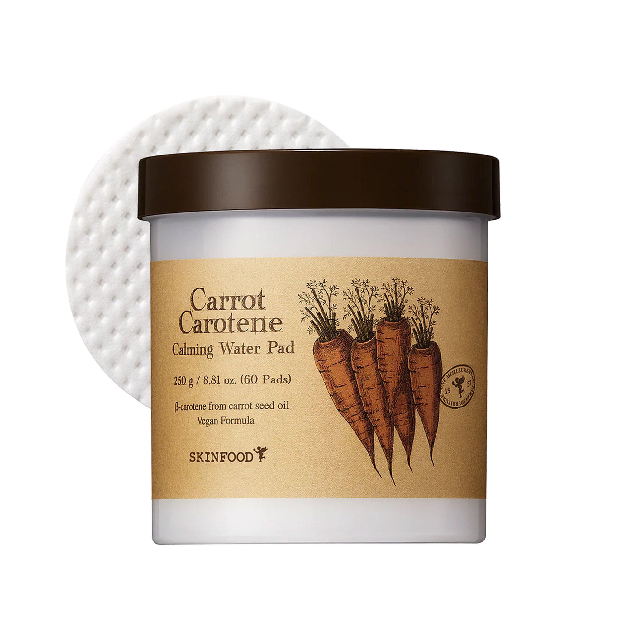 SKINFOOD Carrot Carotene Calming Water Pad 60 pads