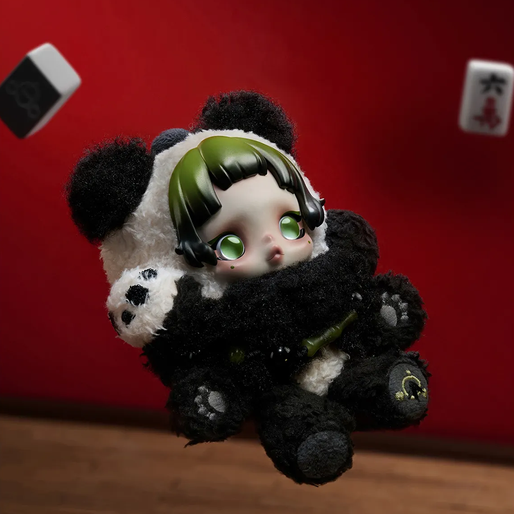 SKULLPANDA Lazy Panda Plush Doll Pendant