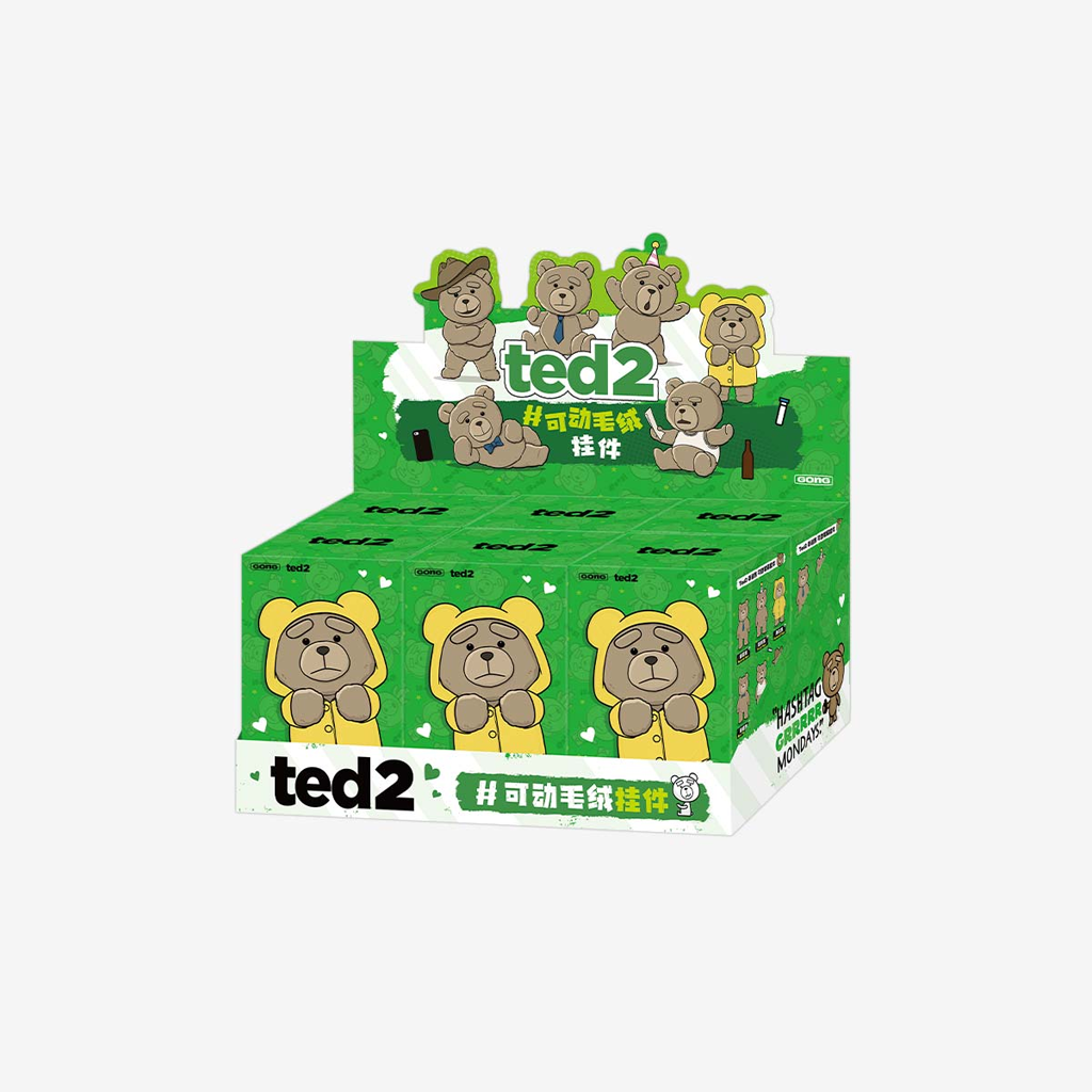 POP MART Ted2 Teddy Bear Action Plush Pendant Blind Box