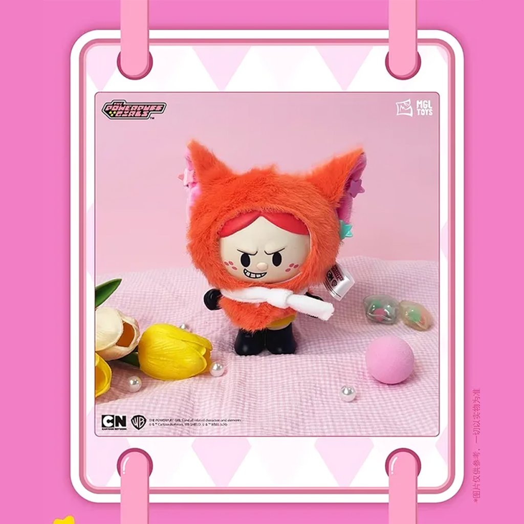 Top Toy Powerpuff Girls Cloak Doll Vinyl Plush Toy Cute Doll Ornament Blind Box