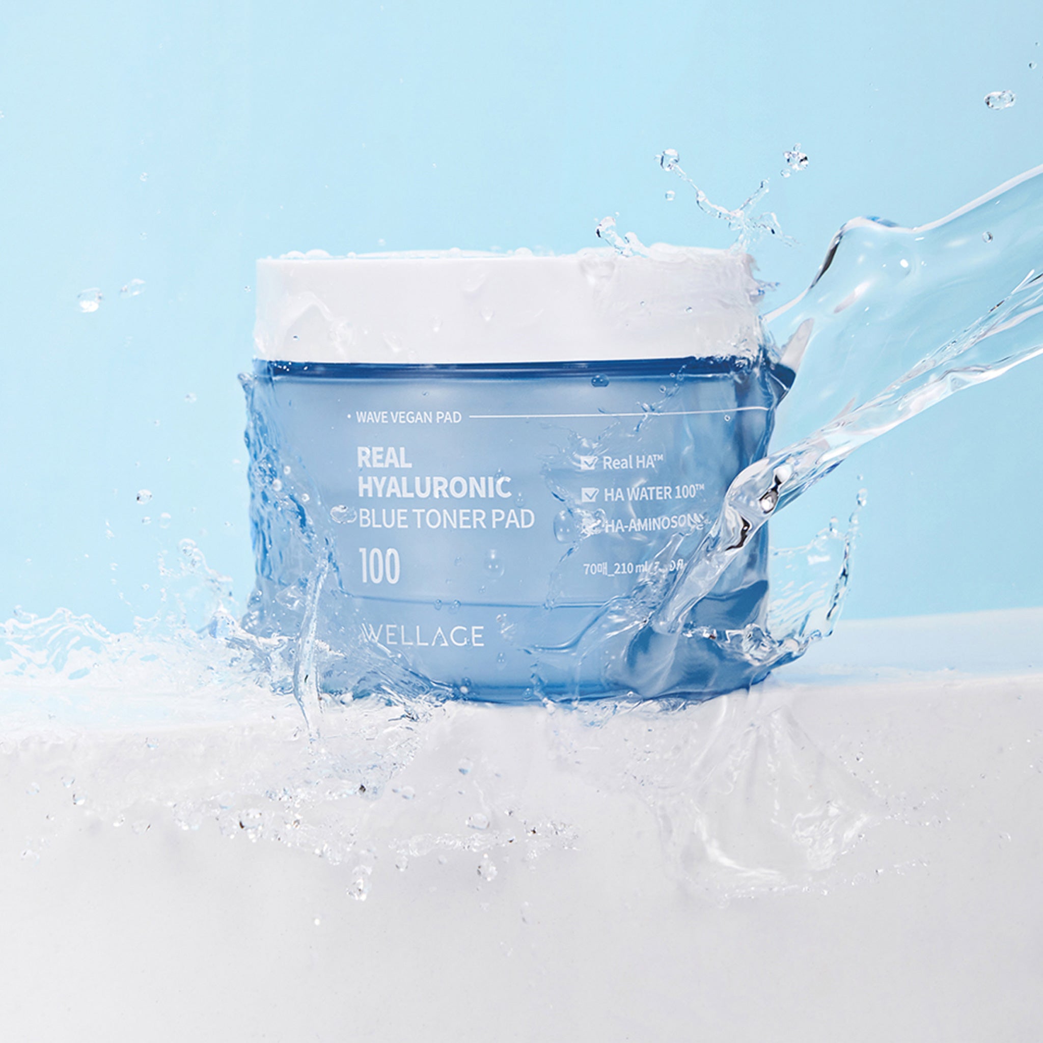 WELLAGE 玻尿酸精华水棉片 210ml
