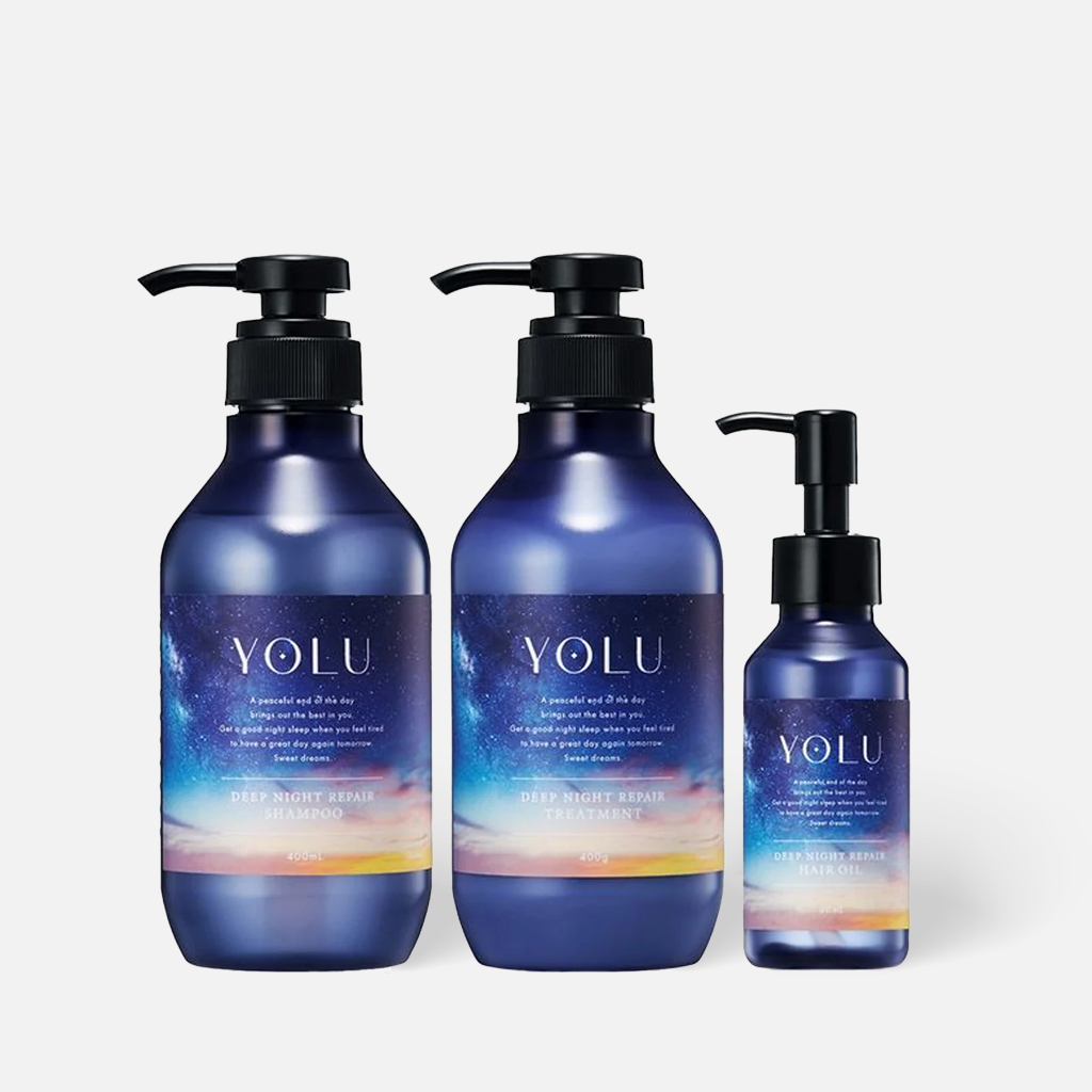 YOLU Deep Night Repair Hair Care Set 400 ml + 400 g + 80 ml