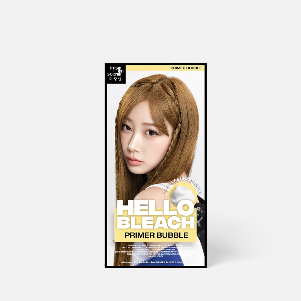 mise en scène Hello Bleach Primer Bubble